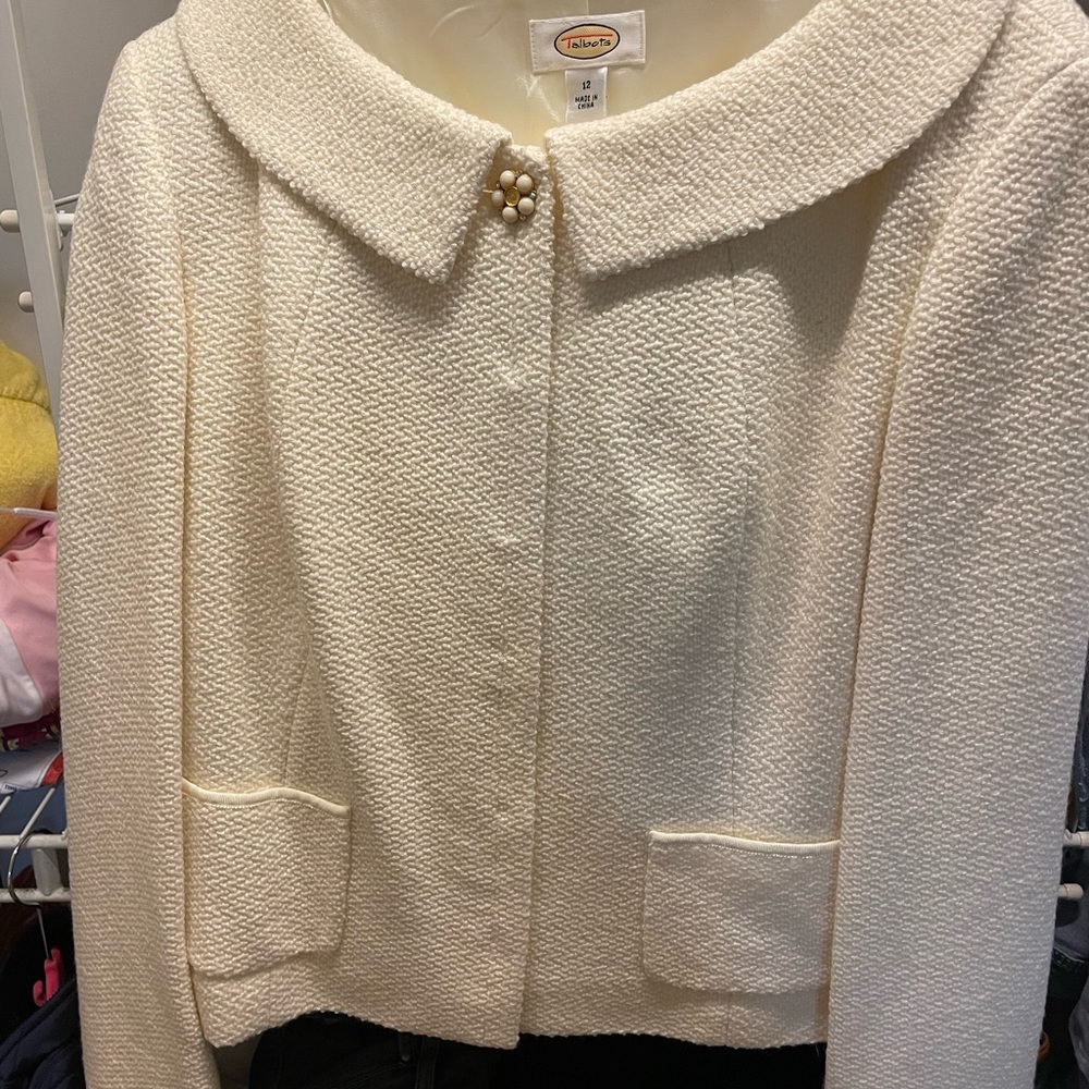 Talbots brand new cream suit size12